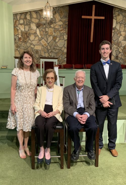 From Left to Right: Sharon Head, Former First Lady Eleanor Carter, Former President Jimmy Carter, Michael Head